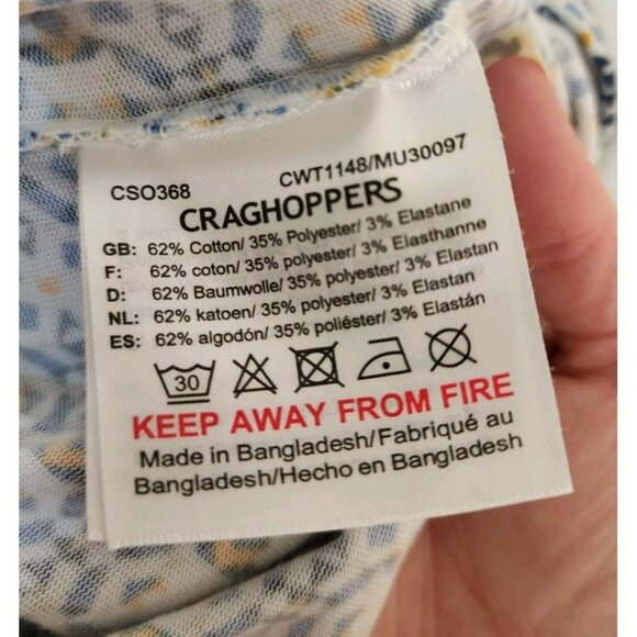 NWT Size M / 8 Craghoppers NosiLife Amiee Maxi Dress Bluebell Insect Shield - Picture 9 of 9